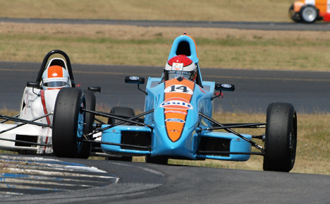 Nils K. Vestergaard vandt sin første FFB-sejr på den tidligere Formel 1 grand prix-bane i Holland.